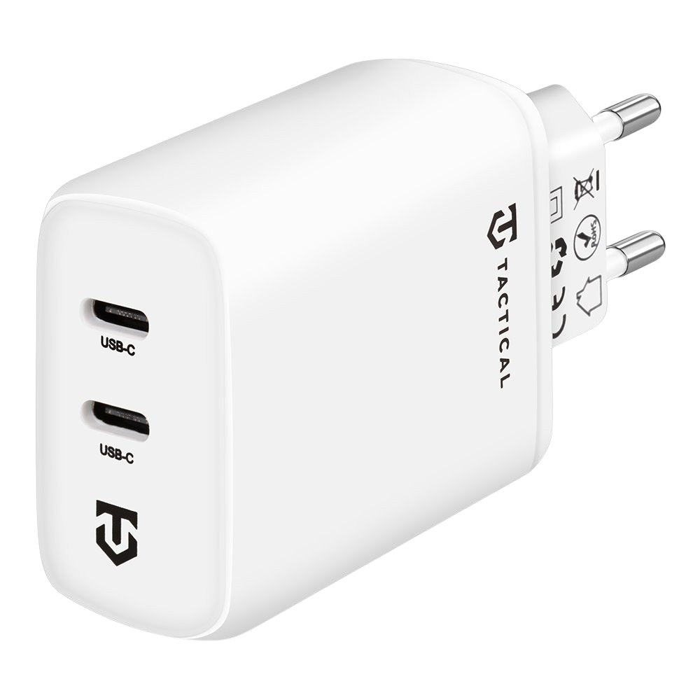 USB-C-Schnellladegerät 40 W – Base Plug Dual, Weiß